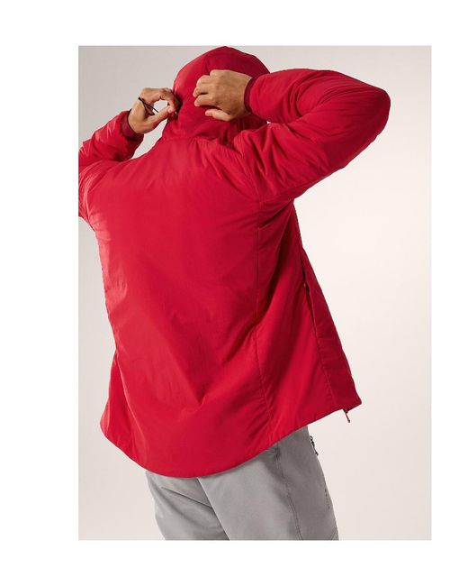 Arc'teryx Red Hooded Casual Jacket for men