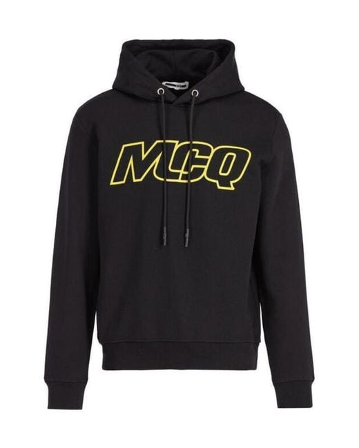 McQ Alexander McQueen Black Printed Logo Sweater for men