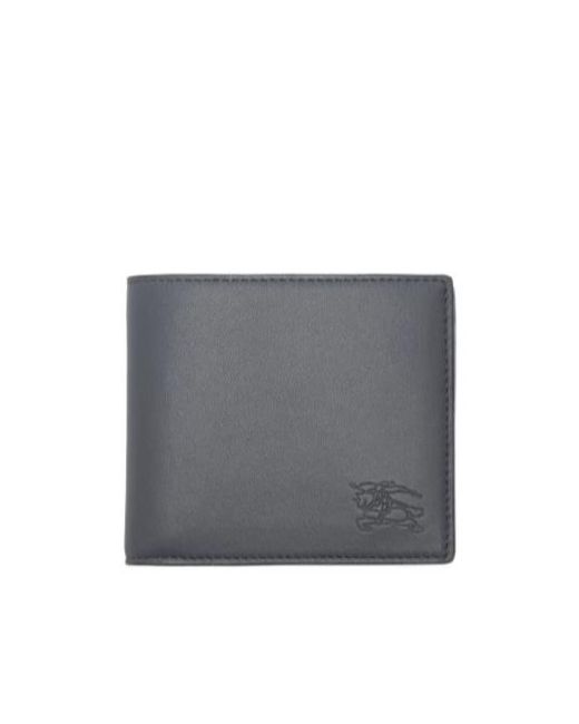 Burberry Gray Pop Check Bifold Wallet for men