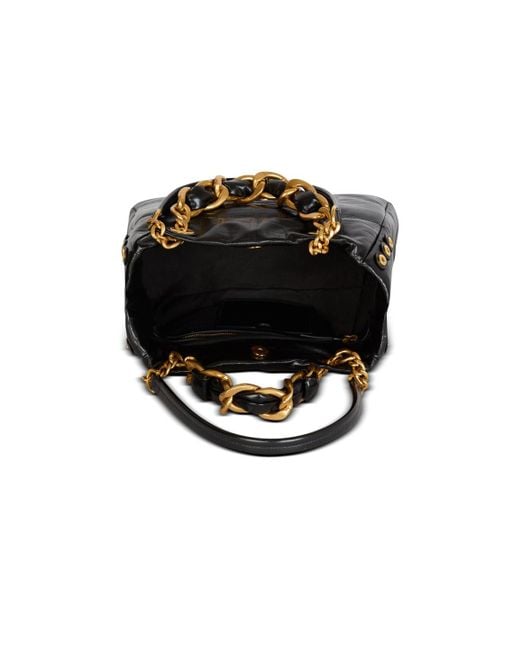 Balmain Black Logo Lettering 1945 Soft Tote Bag