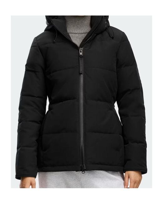 Canada Goose Black Chelsea Front-Zip Hooded Parka