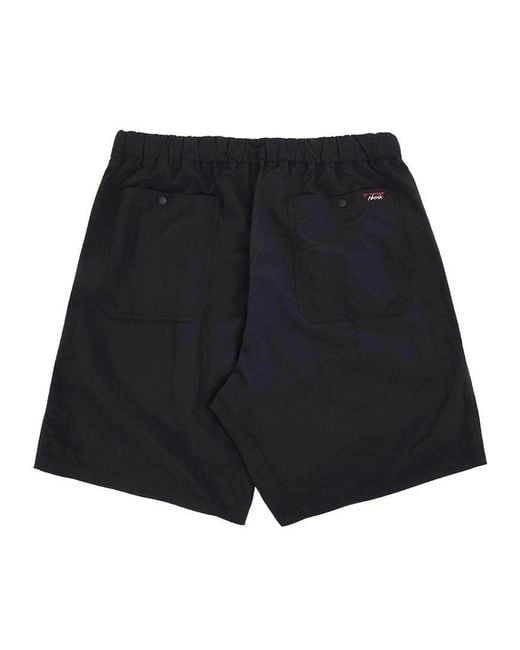 NANGA Black Tusser Easy Shorts for men