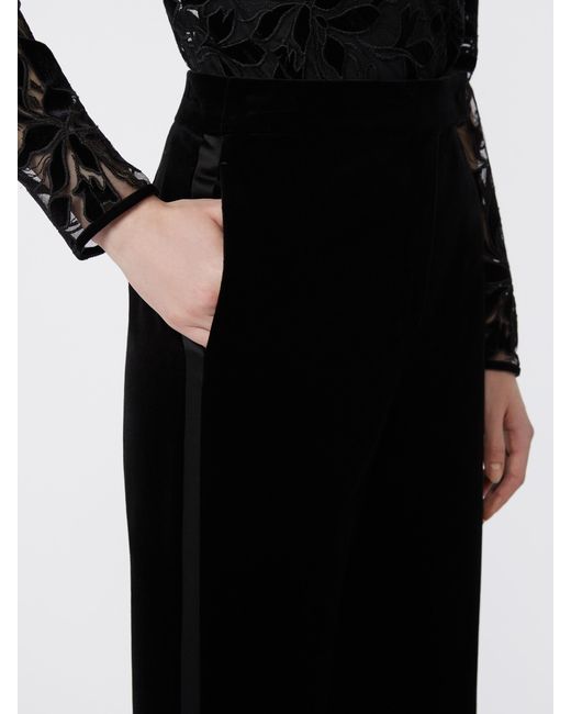 Max Mara Black Studio Flared Trousers