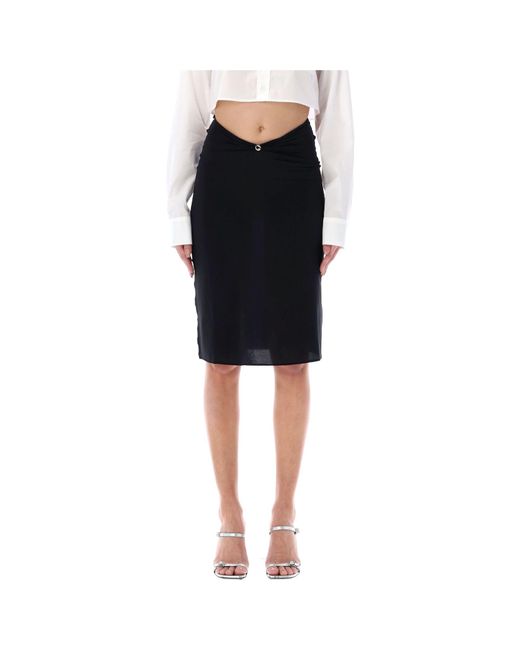 Coperni Black Triangular Mid-Length Dress