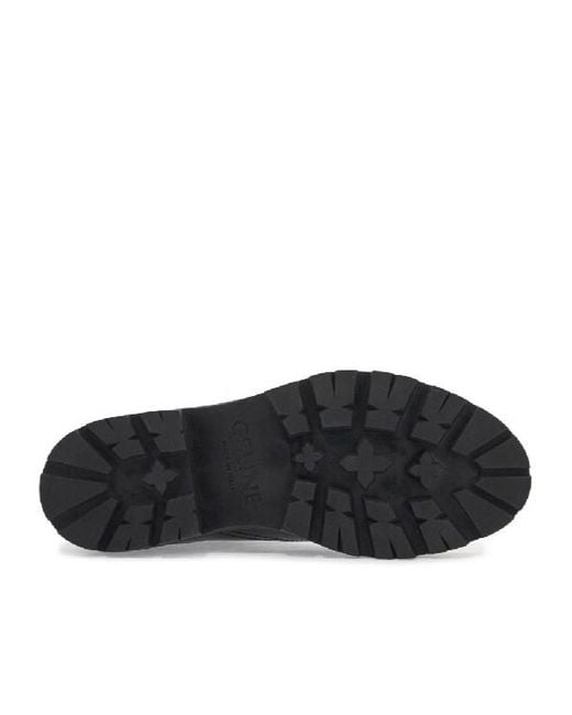 Céline Black Margaret Round-Head Short Boots