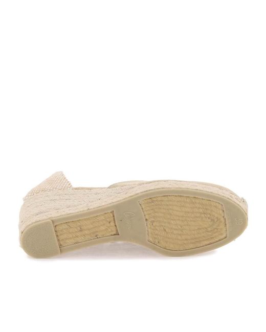 Castaner Metallic Carina 60Mm Wedge Espadrilles
