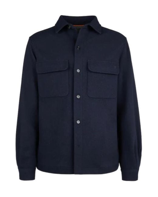 Tod's Blue Flap-Pocket Shirt for men
