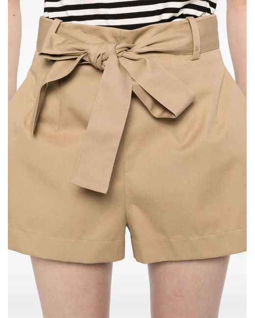 Moncler Natural Cotton Blend Shorts