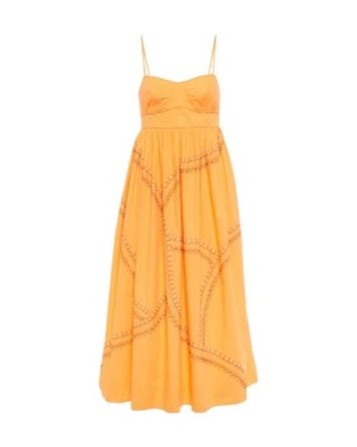 Ulla Johnson Yellow Midi Dress