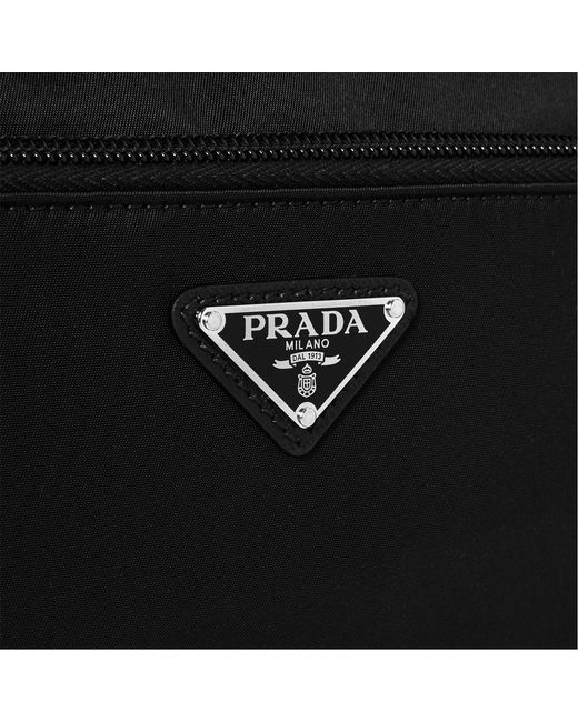 Prada Black Logo Belt Bag for men