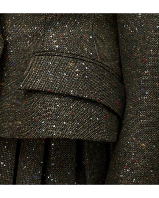 Dior Green Cropped Fitted Jacket