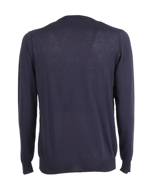 Jeordie's Blue Jeordie's Crew Neck Sweater for men