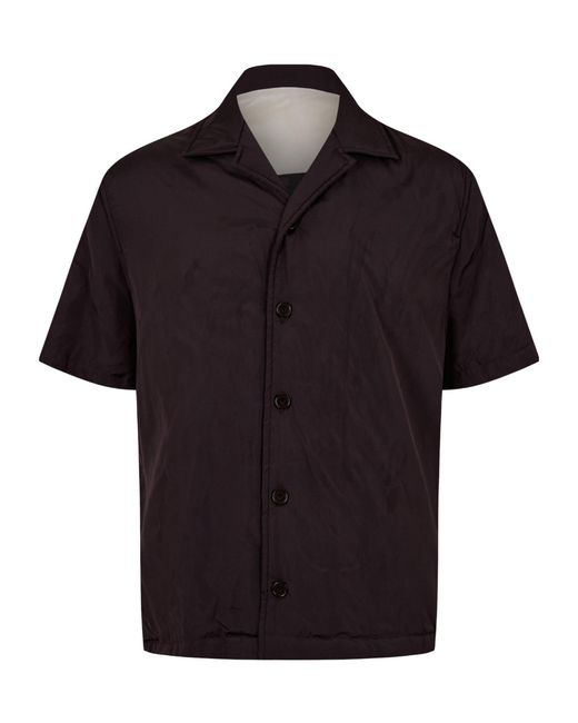 Bottega Veneta Black Plain Short-Sleeve Shirt for men
