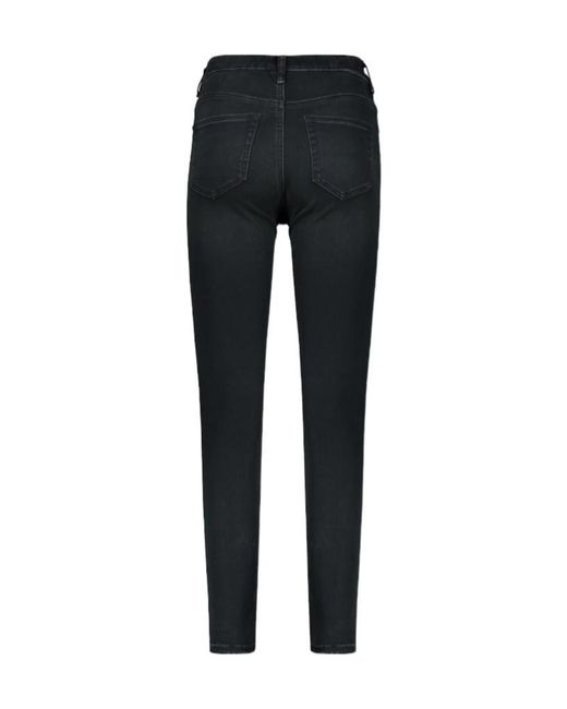 DIESEL Black Slandy Logo Embossed Skinny Jeans