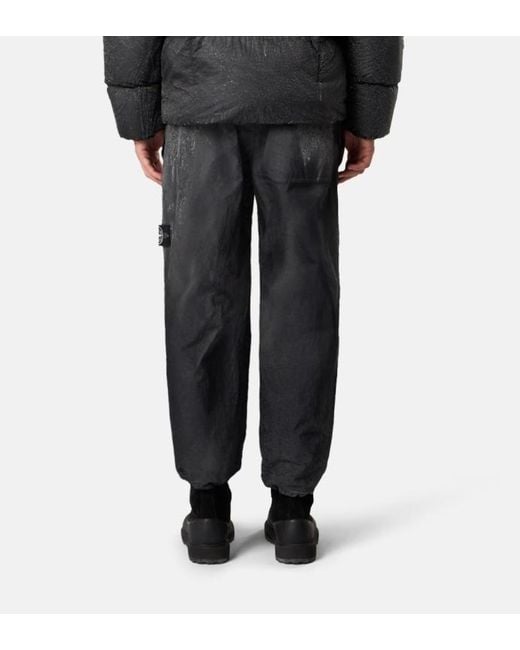 Stone Island Blue Loose Fit Fatigue Trousers for men