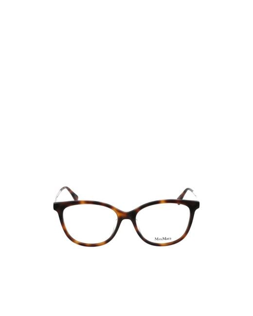 Max Mara White Square Frame Glasses