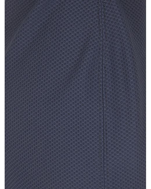 Seventy Blue Textured Skirt