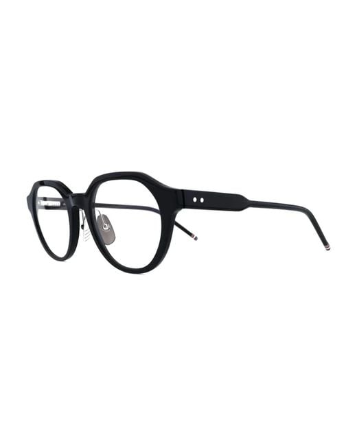 Thom Browne White Eyewear Oval Frame Sunglasses