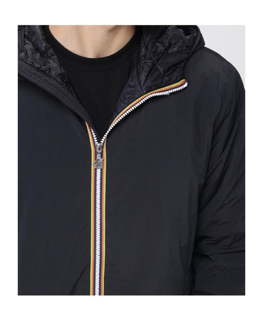 K-Way Black Jack Plain Warm Jacket for men
