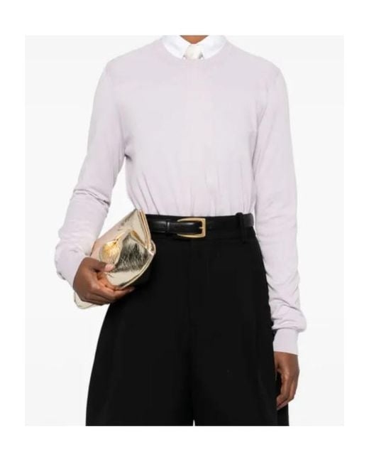 Jil Sander White Cotton Sweater