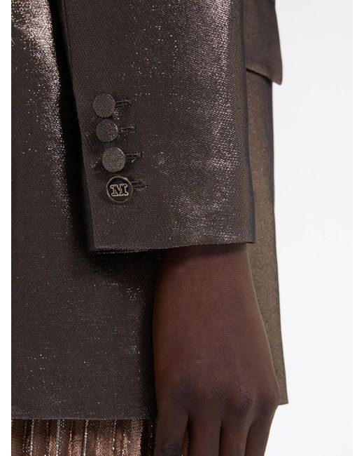 Max Mara Brown Double-Breasted Long-Sleeved Jacket