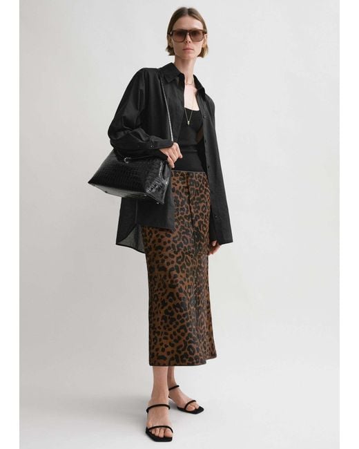 Totême Black Totême Kimono Sleeved Shirt