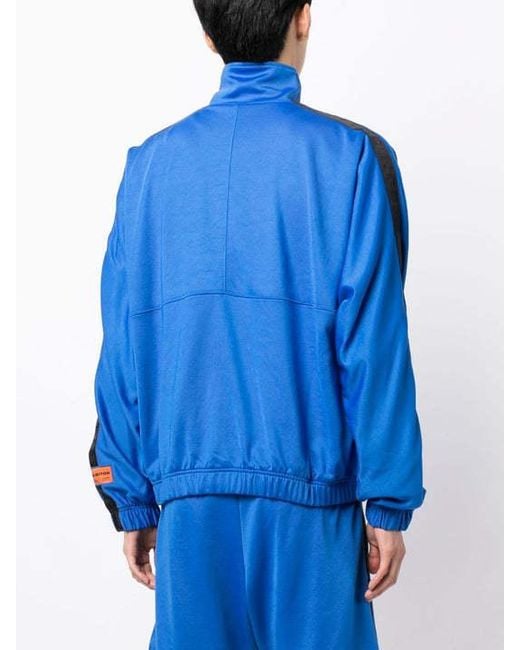 Heron Preston Blue Zipped Jacket for men