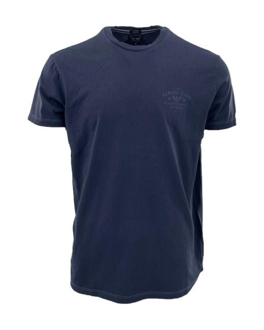 Armani Jeans Blue Item O-Neck Short-Sleeved T-Shirt for men
