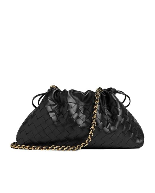 Bottega Veneta Black Drawstring Shoulder Bag
