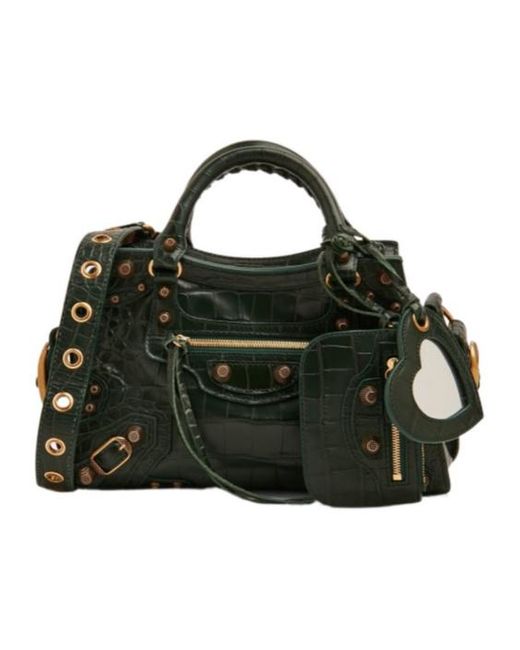 Balenciaga Black Neo Cagole Xs Rivet Shoulder Bag