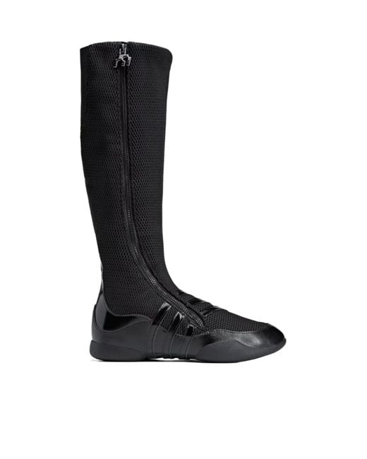 Adidas Black Originals X Miaou Zipped Round Toe Boots