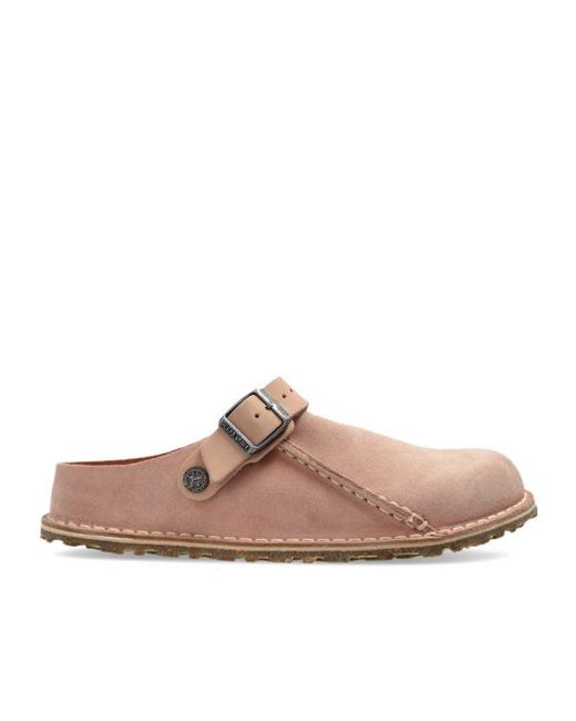 Birkenstock Brown Lutry Premium Slides