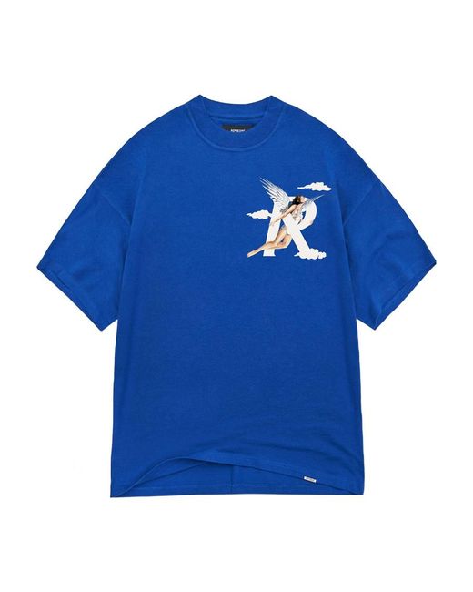 Represent Blue Graphic-Print Short-Sleeve T-Shirt for men