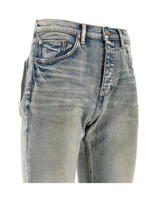 Purple Brand Gray Faded Slim Jeans for men