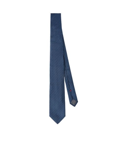 Brunello Cucinelli Blue Texture Tie for men