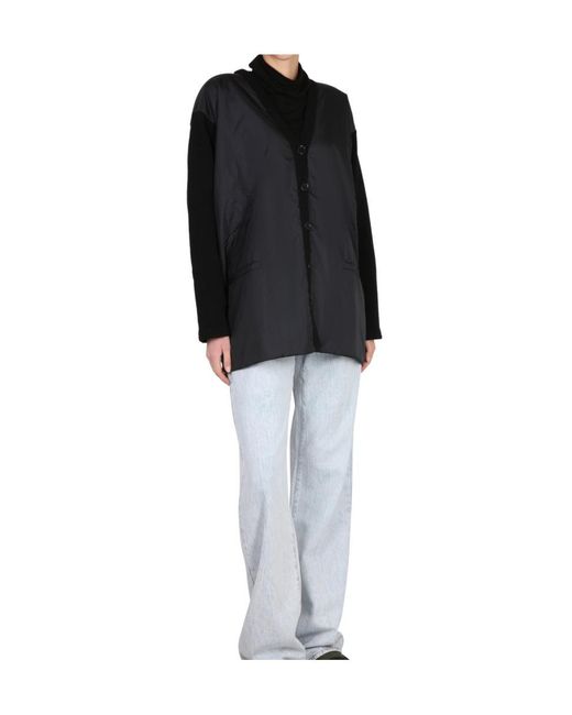 Aspesi Black V-Neck Buttoned Cardigan