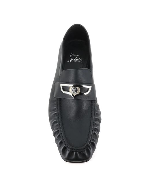 Christian Louboutin Black Mocallista Loafers for men