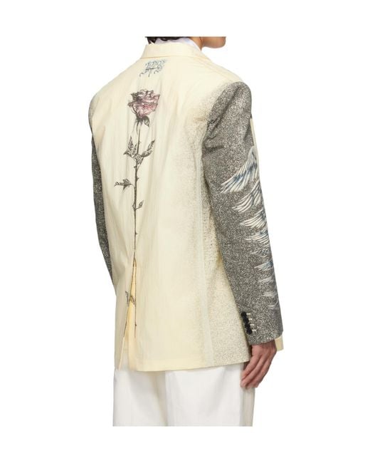 Jean Paul Gaultier Natural Multi-Tattoo Blazer for men