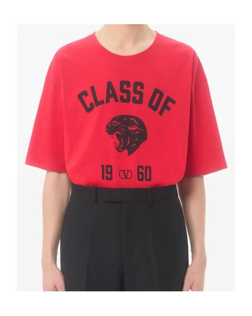 Valentino Pink Panther Printed Crewneck T-Shirt for men