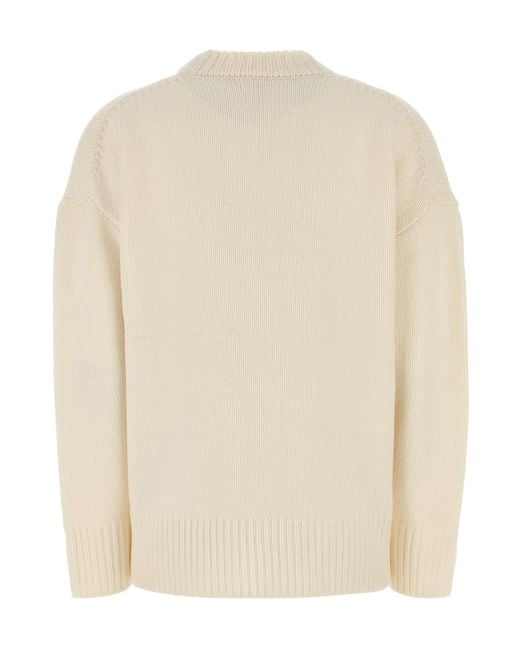 Co. Natural Oversized Crew Neck Knitwear