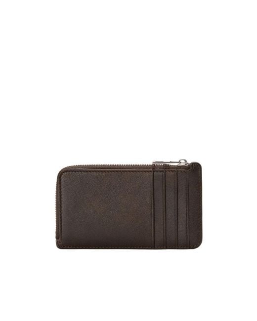 Loewe Brown Zip Coin Cardholder for men