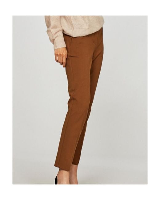 Max Mara Brown Logo Casual Pants