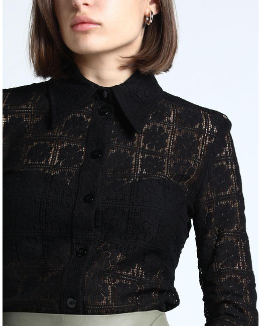 Sportmax Black Solid Color Knitted Shirt