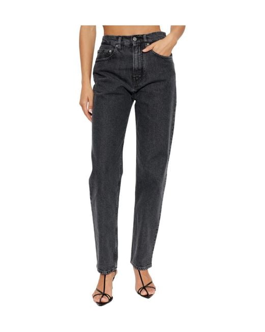 Jil Sander Blue Tapered High-Rise Jeans