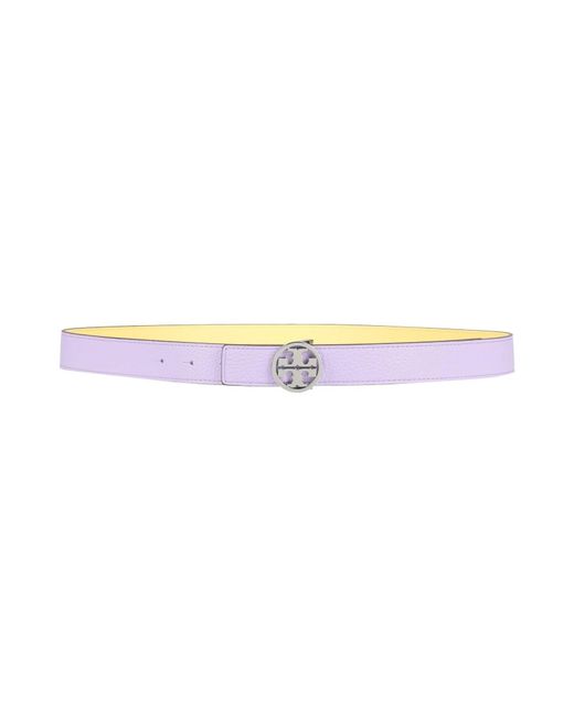 Tory Burch White Simple Leather Belt