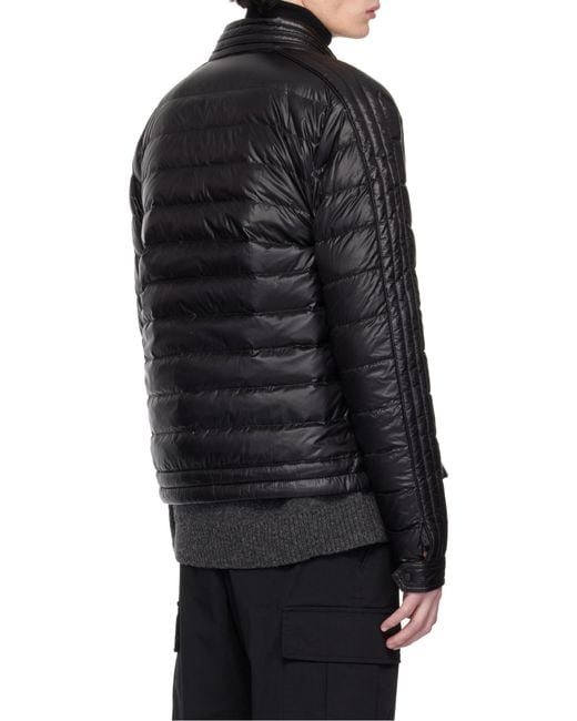 Moncler Black Jacobus Zip-Up Padded Jacket for men
