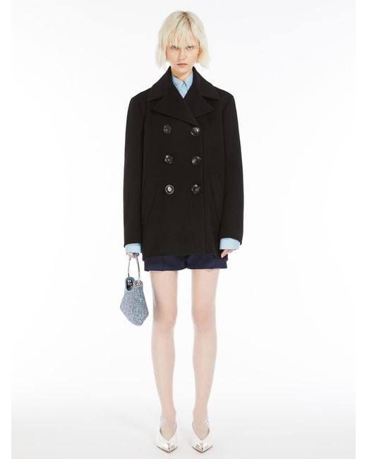 Sportmax Blue High-Waist Shorts