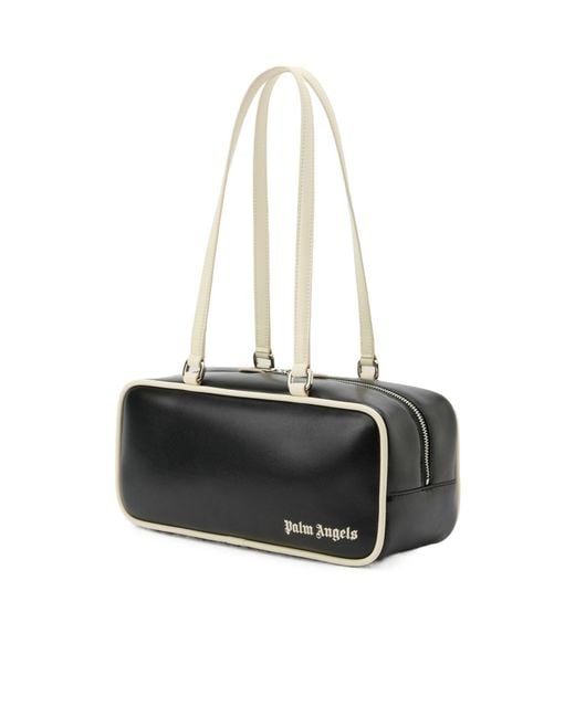 Palm Angels Black Classic Logo Shoulder Bag