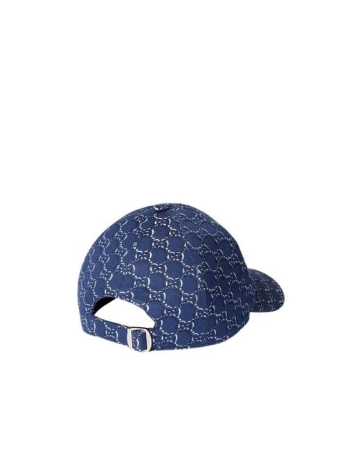 Gucci Blue Gg Shadow Baseball Cap for men