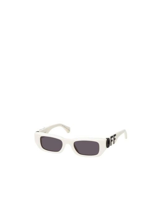 Off-White c/o Virgil Abloh White Logo Sunglasses for men